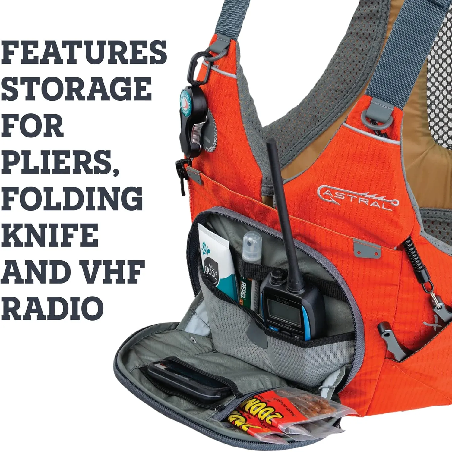 Astral, Sturgeon Life Jacket PFD for Kayak Fishing, Recreation and Touring