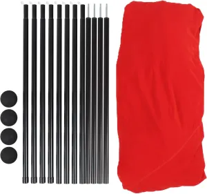 Beach Tent, Stable Quick Setup Pop Up Beach Shade Sun Shelter 4 Poles for Picnics (Red)