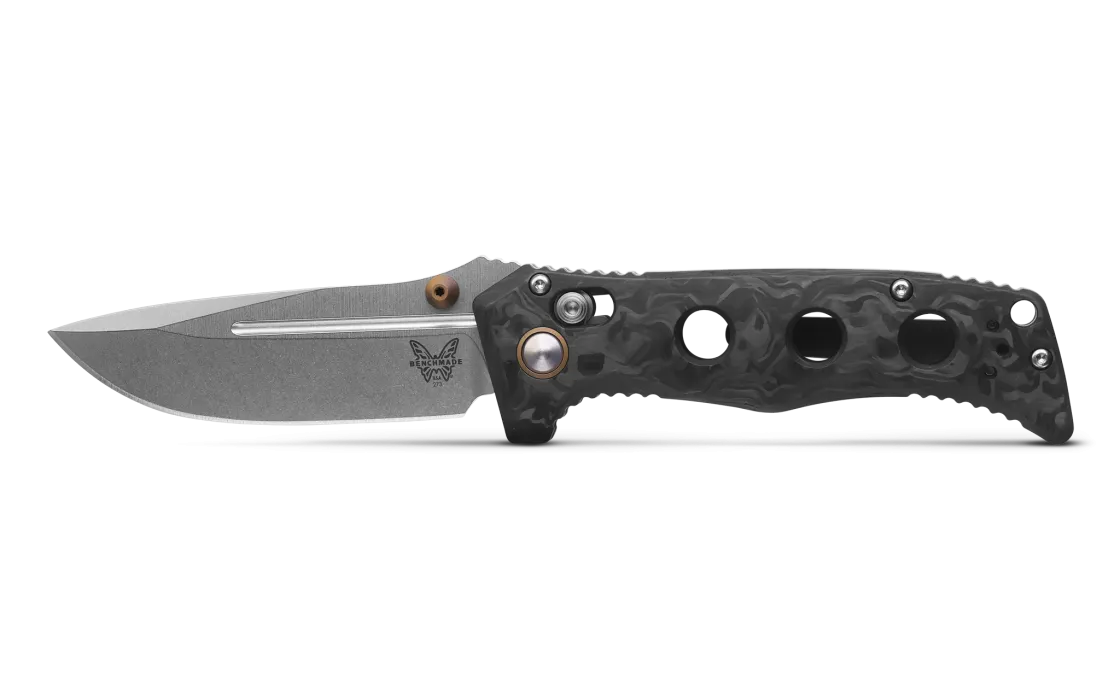 Benchmade 273-03 Mini Adamas Marbled Carbon Fiber 3.25" Drop-Point Folding Pocket Knife