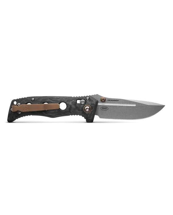 Benchmade 273-03 Mini Adamas Marbled Carbon Fiber 3.25" Drop-Point Folding Pocket Knife