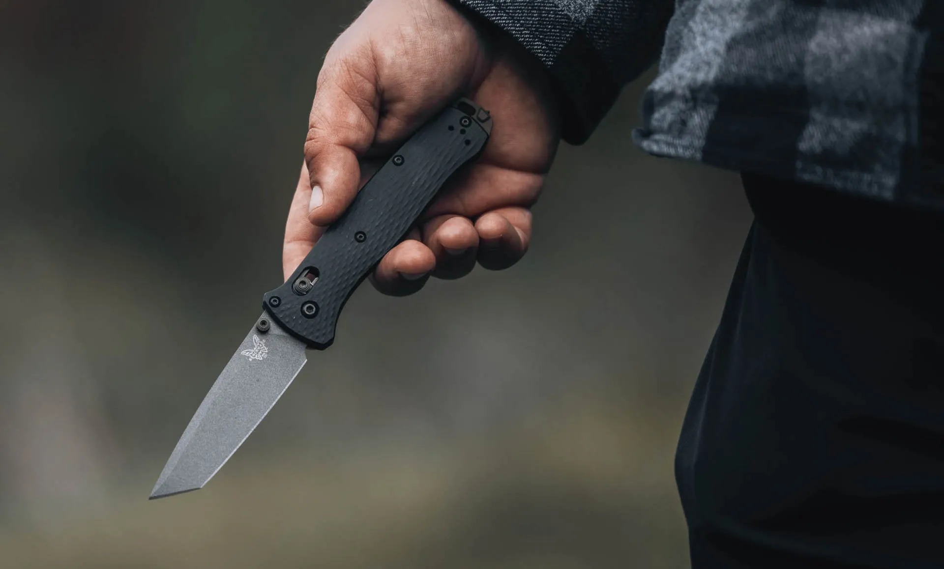 Benchmade 537GY-03 Bailout Black Aluminum CPM-M4 3.38" Folding Pocket Knife