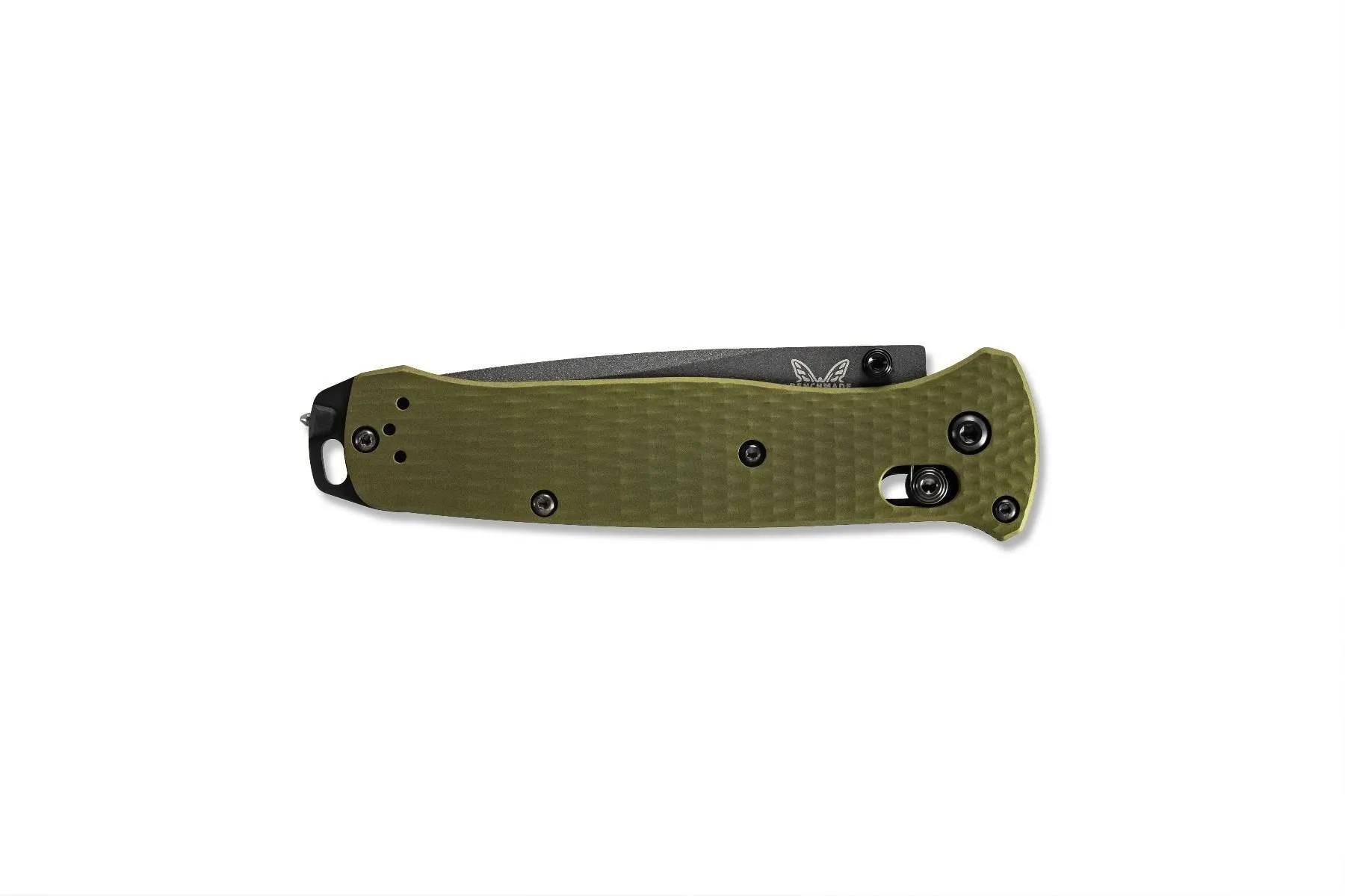 Benchmade 537GY-1 Bailout Woodland Green Aluminum Tanto Plain Folding Pocket Knife
