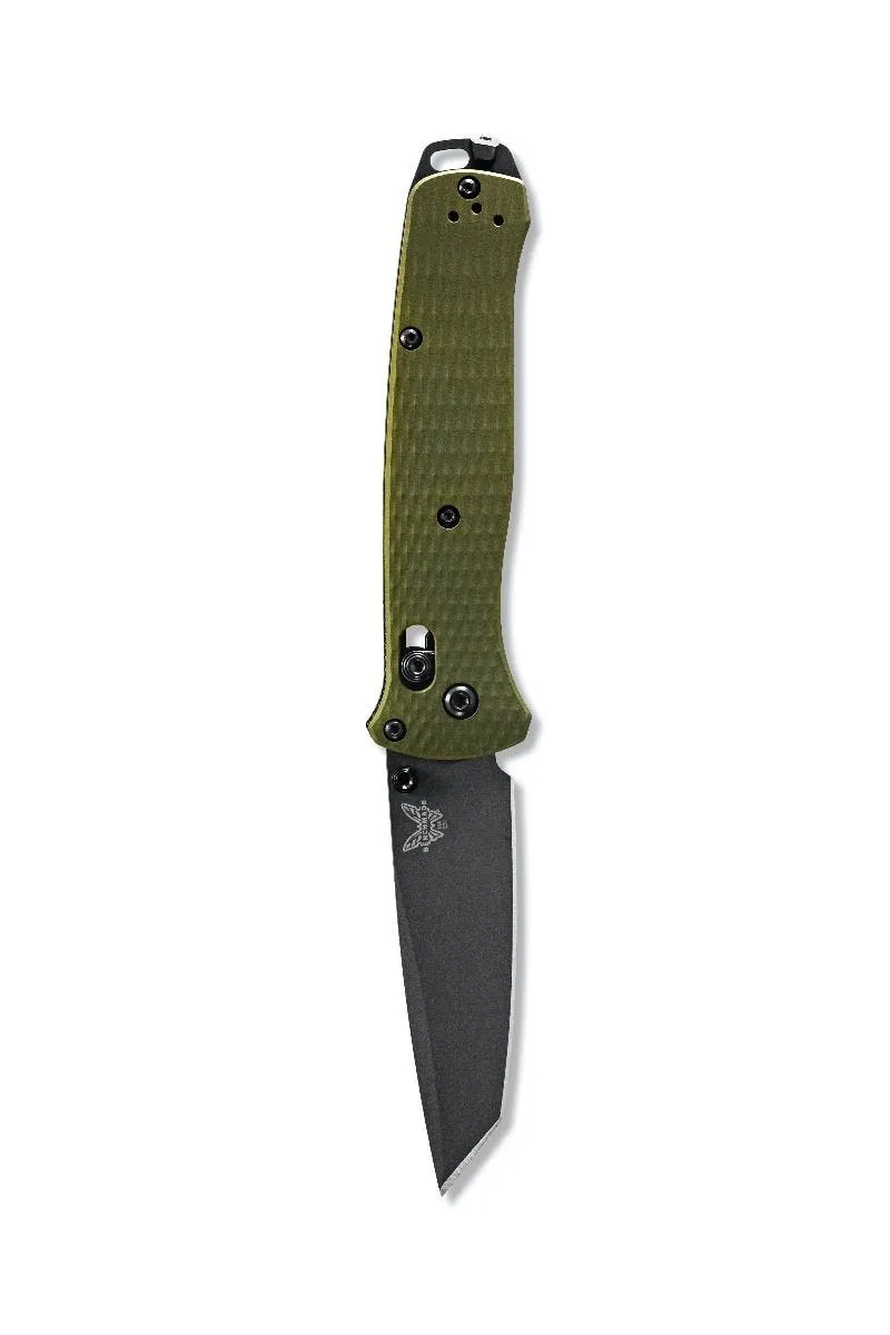 Benchmade 537GY-1 Bailout Woodland Green Aluminum Tanto Plain Folding Pocket Knife