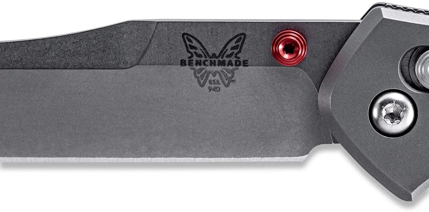 Benchmade 940-2001 Osborne AXIS Satin Finish Plain Edge CPM-S90V Reverse Tanto Blade/Titanium Handle Limited Edition Knife