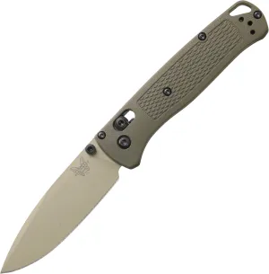 Benchmade - Bugout Folding Knife with Dark Olive Grivory Handle (535TN-11)