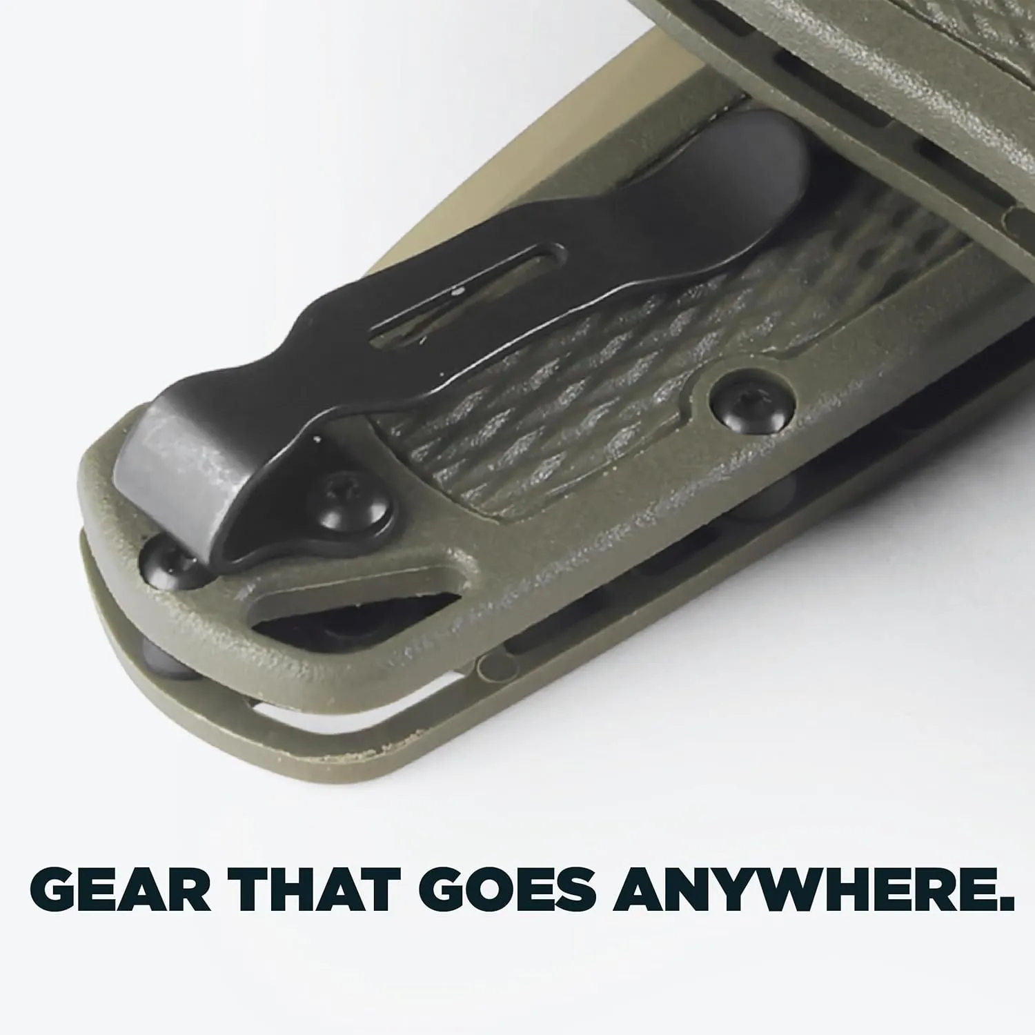 Benchmade - Bugout Folding Knife with Dark Olive Grivory Handle (535TN-11)