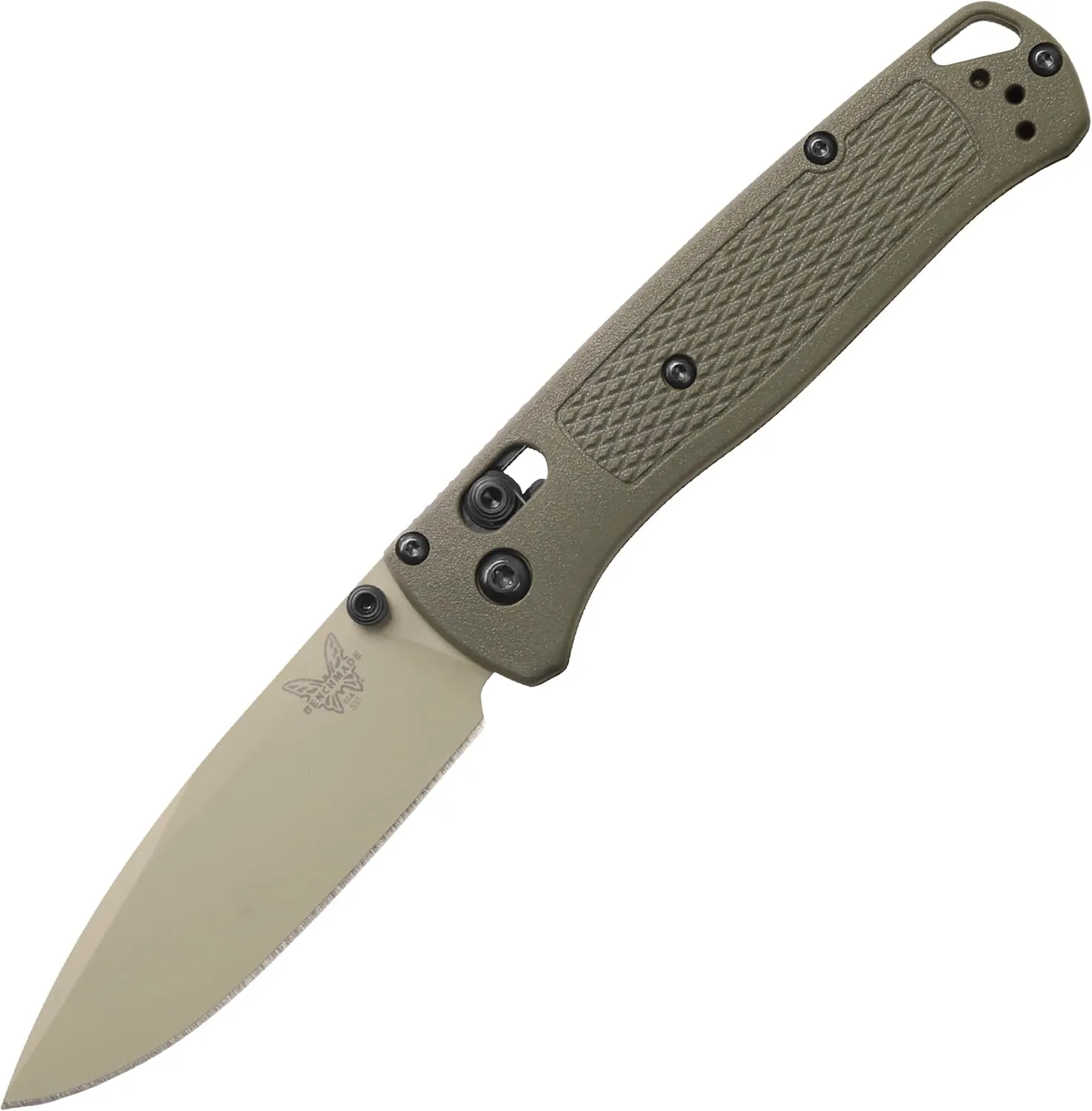 Benchmade - Bugout Folding Knife with Dark Olive Grivory Handle (535TN-11)