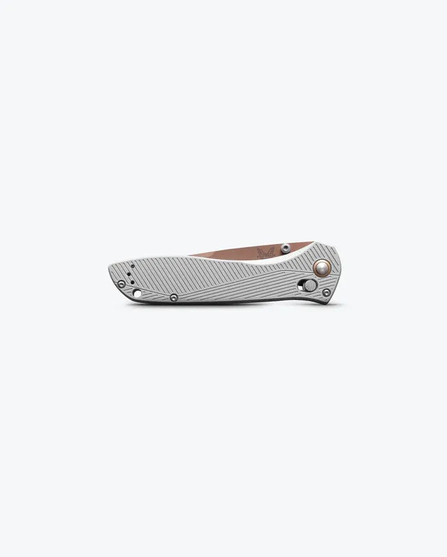 Benchmade Seven Ten Gray Aluminum Recurve 4" Folding Pocket Knife (710FE-24)