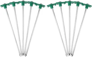 BESPORTBLE 10pcs Extended Stainless for Camping Tent Stakes Long Tent Stakes Sharp Heads Ground for Tarp