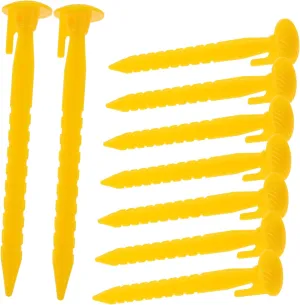 BESPORTBLE 12pcs Heavy Duty Tent Stakes for Camping Durable Tarp Stakes for Outdoor Use Easy to Drive and Remove for Anchoring Tents and Tarps