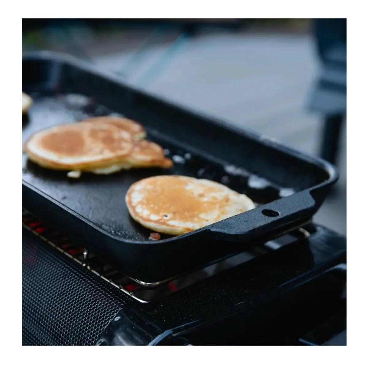 BioLite FirePit Griddle - Pre-seasoned Cast Iron Outdoor Griddle