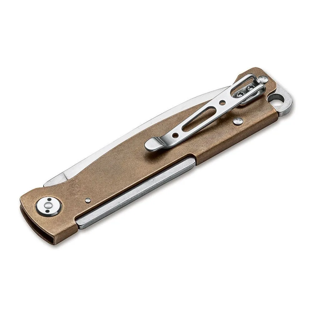 Boker Plus Atlas Brass Folding Knife