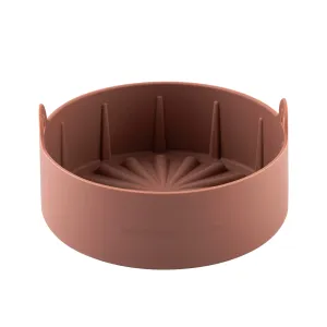 Brown Highly functional Reusable Nontoxic Silicone Extra Popular pick Nonstick Airfryer Pot Large