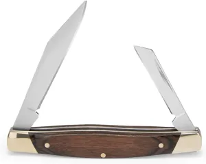 Buck Knives 375 Deuce 2-Blade Folding Pocket Knife with Wood Handle