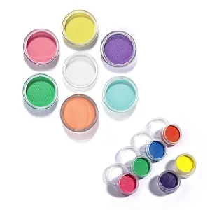 Bundle & Save -Water Activated UV Reactive Cake Eyeliner, 14 Color (Neon & Pastel) Aqua Eye Liner Glow in the Blacklight Body Face Paint Makeup kit