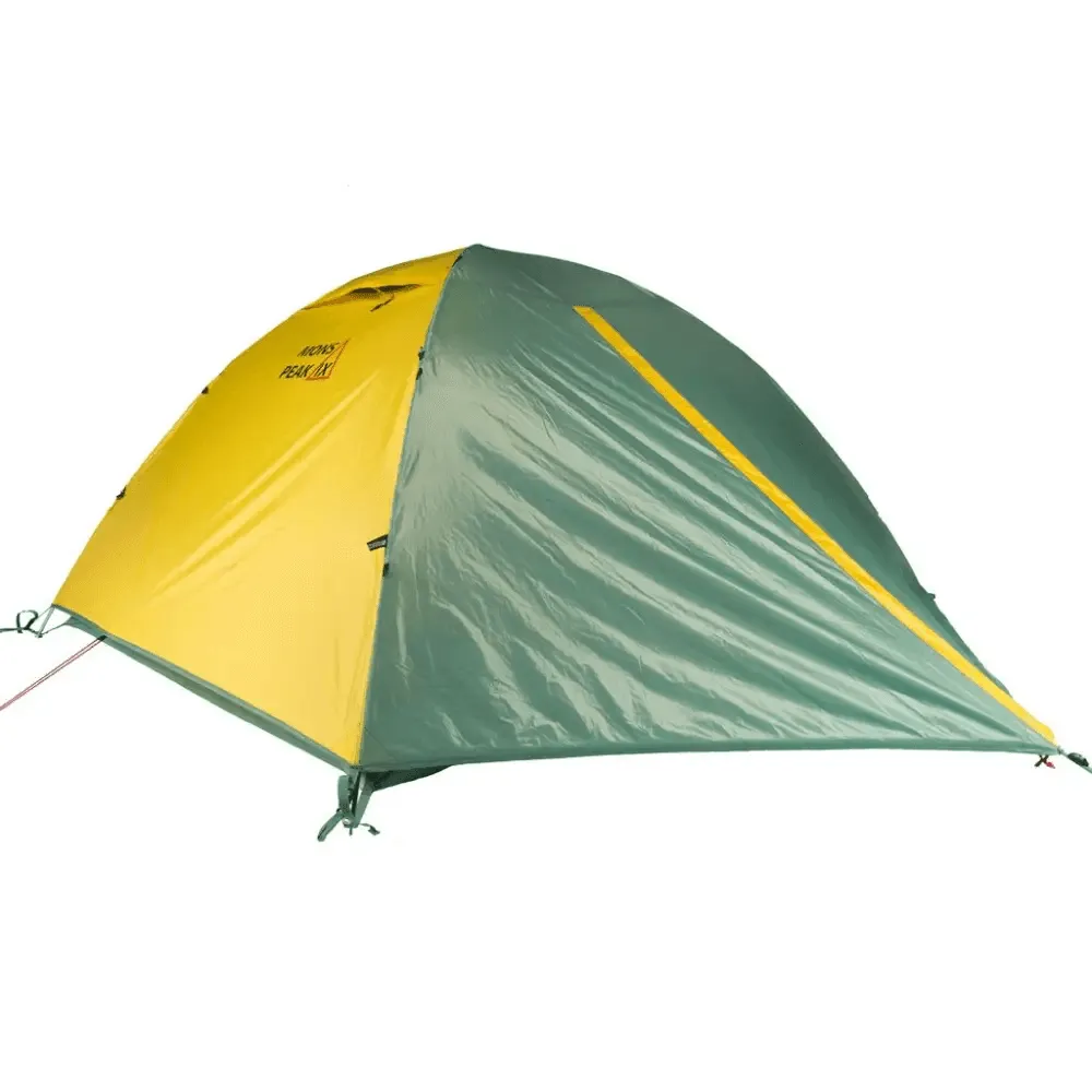 Camp in Color Bold Green Yellow & Gray Tent Adventure