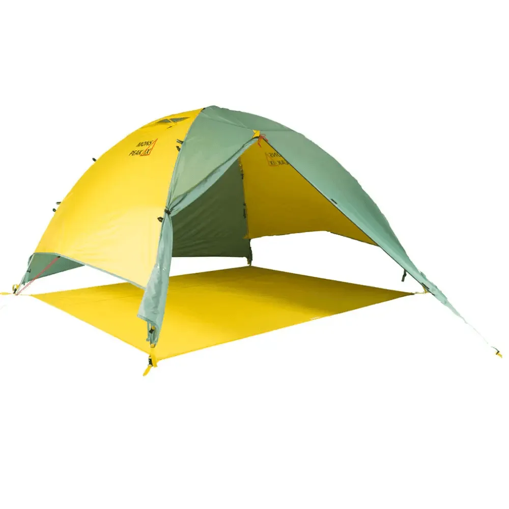 Camp in Color Bold Green Yellow & Gray Tent Adventure