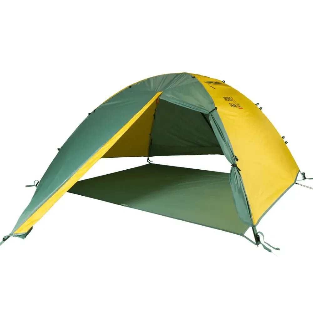 Camp in Color Bold Green Yellow & Gray Tent Adventure