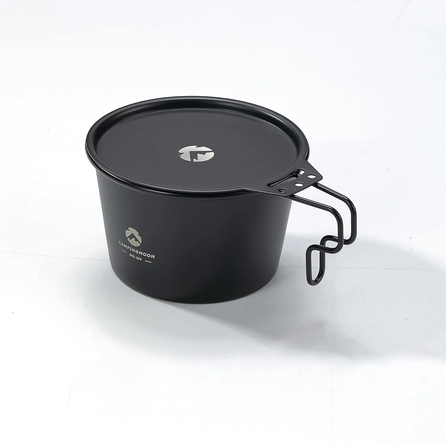 camping moon 20oz Deep Sierra Cup 600ml w/Lid Titanium Oxide Film Black BKS369-BKSG