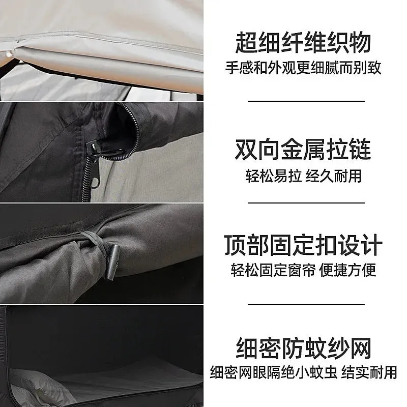 Camping Outdoor Folding One-Touch Tent - Lightweight Car Tent for One Person, Winter Indoor Privacy Tent