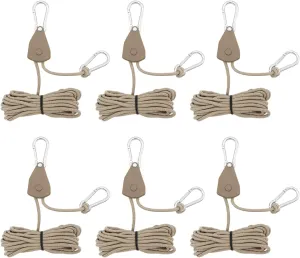 Camping Rope with Ratchets Pulley Quick Setups Outdoor Guy Line Adjusted Tent Tie Downs Rope Hangers for Canopy Kayak