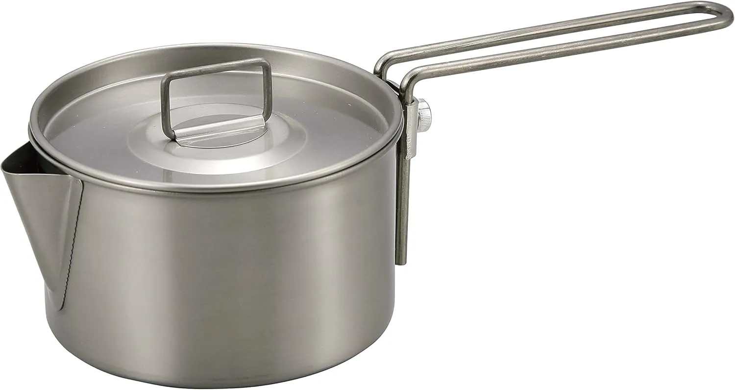 Captain Stag M-9082M-9082 Titanium Kettle Cooker for Barbecue Pot, 30.4 fl oz (900 ml)