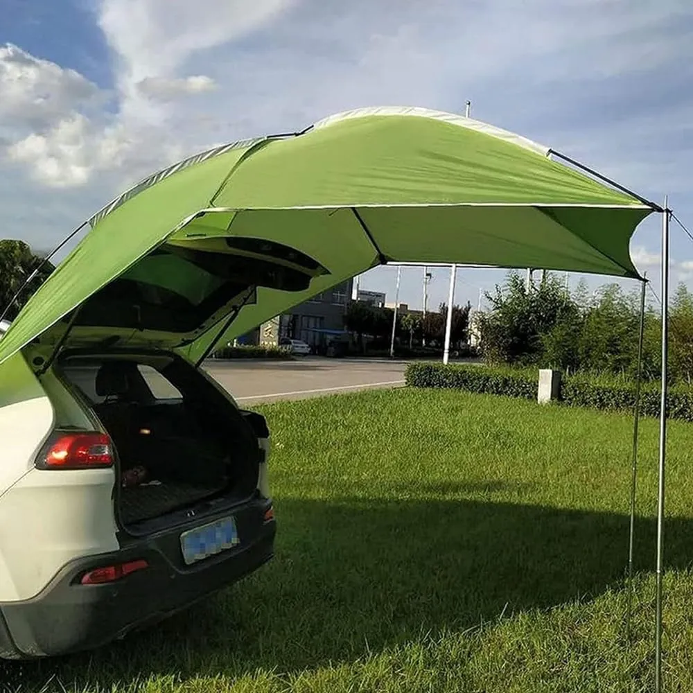 Car Awning for Chevrolet Bel Air/C/K-Series/Caprice/Chevelle/El Camino, Ventilation Awning Shade Tailgate Tent Easy Outdoor Sun Shade Easy Installation and Removal,B Grey