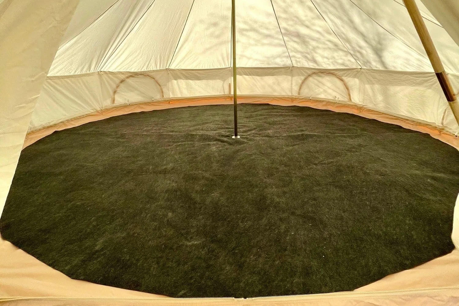 Charcoal Protective Bell Tent Rug | 16' (5m)