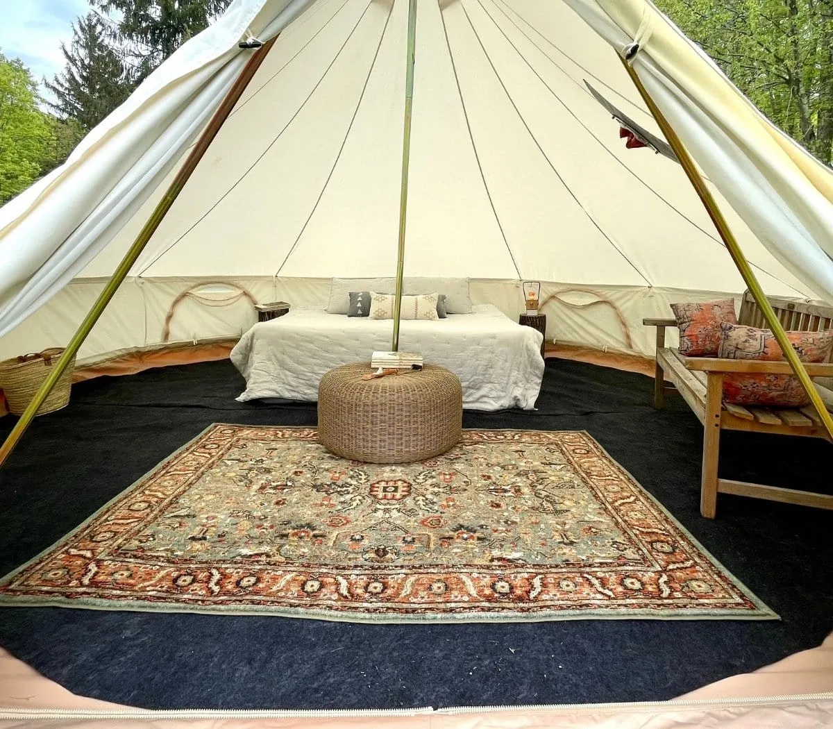 Charcoal Protective Bell Tent Rug | 16' (5m)