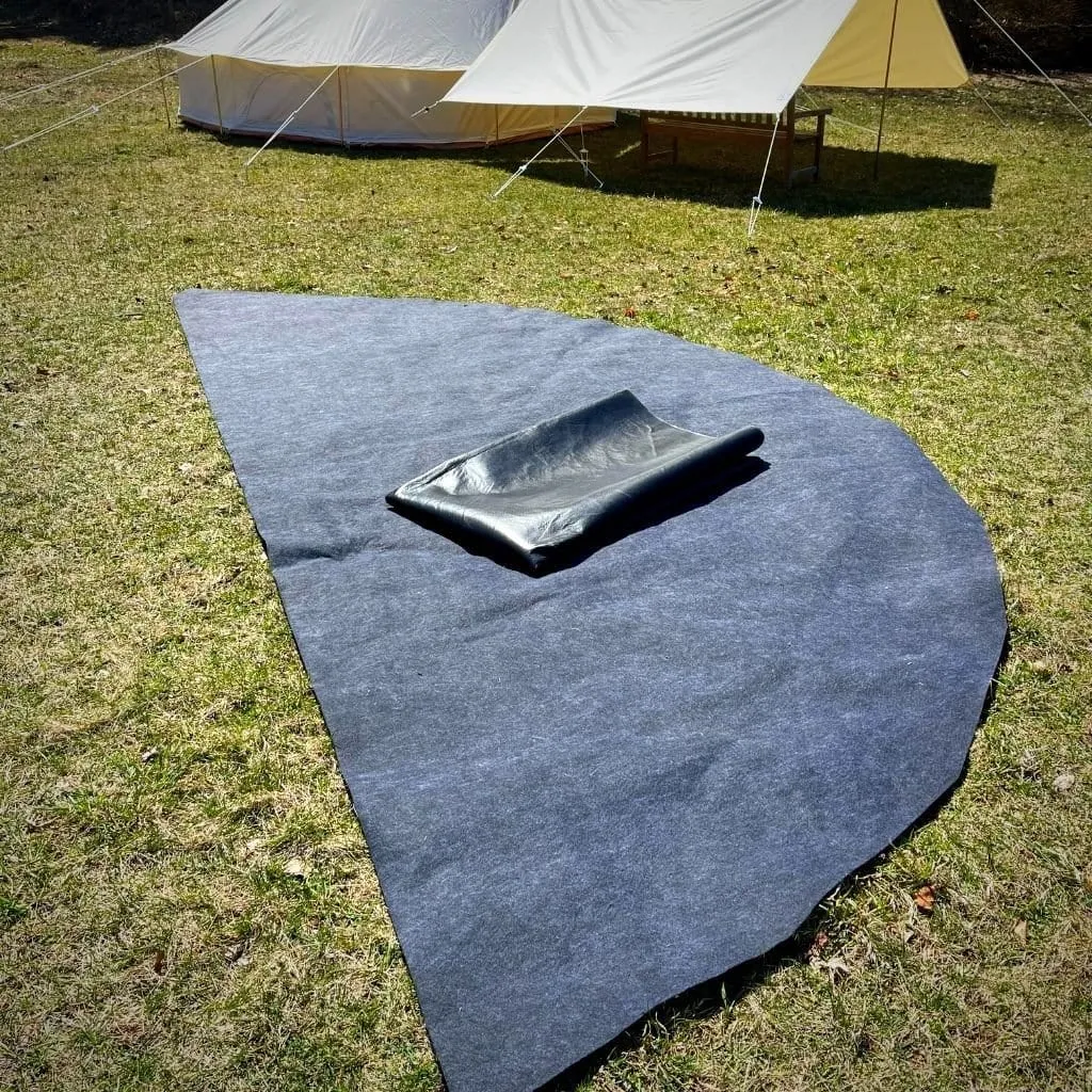 Charcoal Protective Bell Tent Rug | 16' (5m)