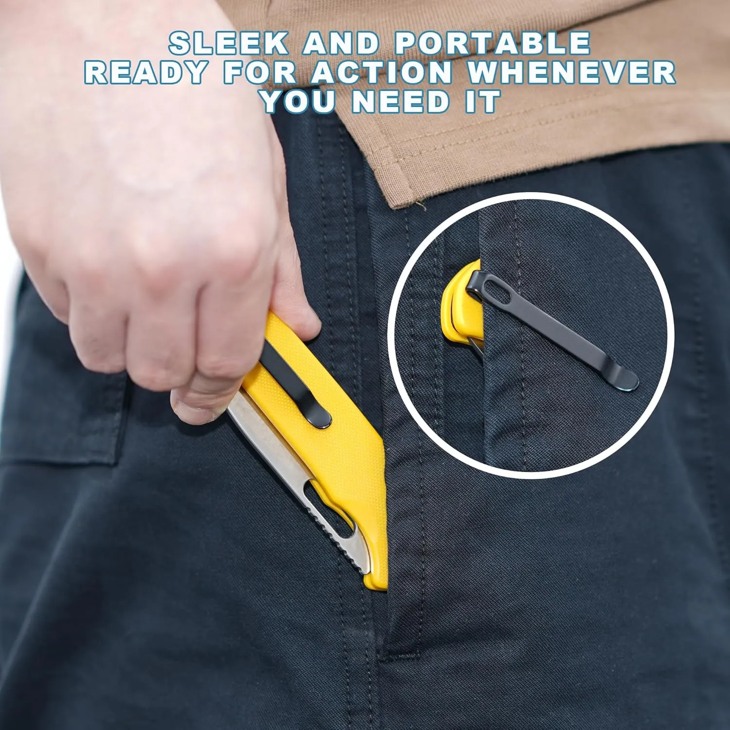 CJRB Hectare Folding Pocket Knife, 3.15" AR-RPM9 Powder Steel Blade G10 Handle Small EDC Knife With Pocket Clip for Men Women, Sharp Camping Survival Hiking Knives J1935 (Yellow)