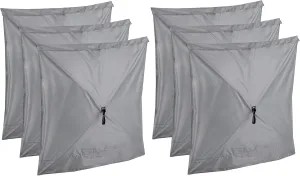 CLAM Quick Set Screen Hub Gray Fabric Wind & Sun Panels, Accessory Only (6 Pack)