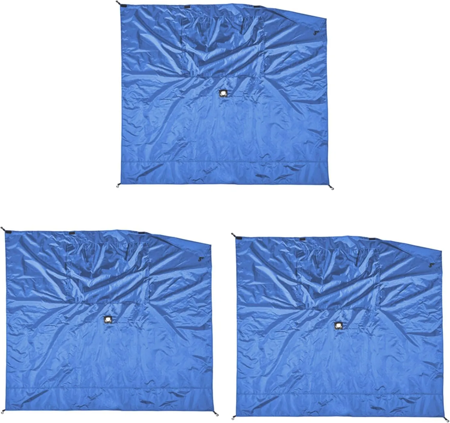 CLAM Quick-Set Wind and Sun Panel Attachment for Escape Sport Screen Shelter Canopy Tent with Carrying Bag, Accessory Only, Blue (3 Pack)