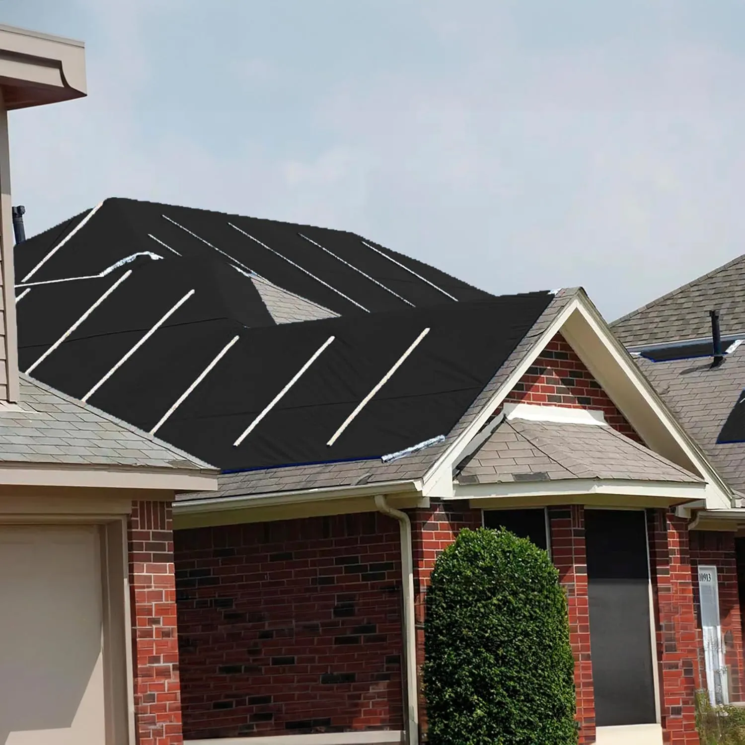 Covers & All Tarp Waterproof 18 Oz PVC Polyester with Grommets, Tear & UV Resistant Heavy Duty Tarp Waterproof for Multipurpose Use – Roofs, Pools, Boats, Dump Trucks, Trailers (5'x7', Black)