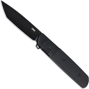 CRKT Bamboozled Everyday Carry EDC Assisted Folding Knife with Liner Lock: D2 Steel Plain Edge Blade, G10 Handle with Stainless Steel Bolster, 5720K