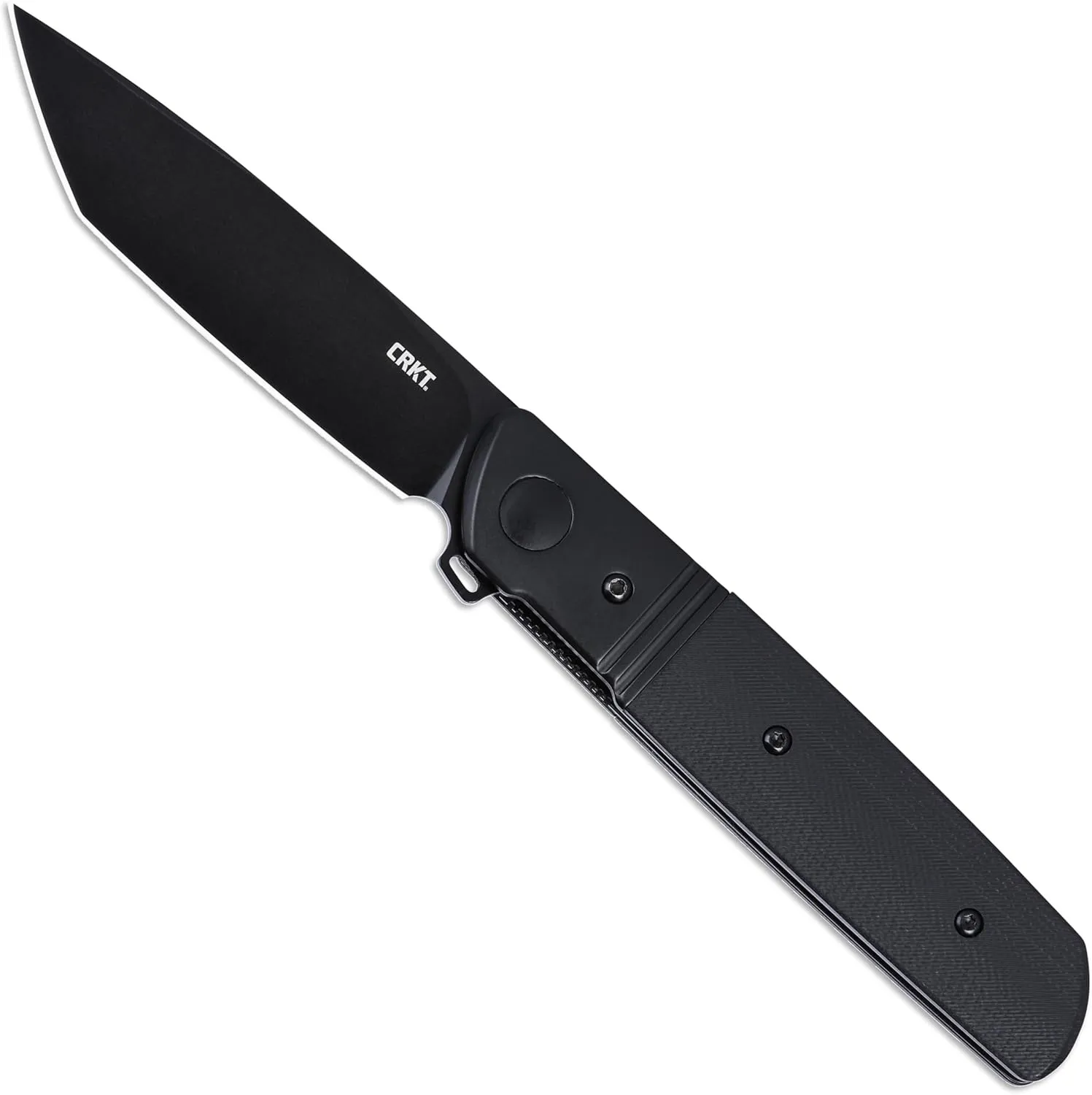 CRKT Bamboozled Everyday Carry EDC Assisted Folding Knife with Liner Lock: D2 Steel Plain Edge Blade, G10 Handle with Stainless Steel Bolster, 5720K