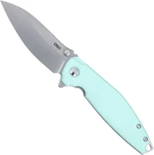 CRKT Ibis Everyday Carry EDC Pocket Folding Knife with Frame Lock: 14C28N Plain Edge Blade, G10 Handle, Pocket Clip, 2560