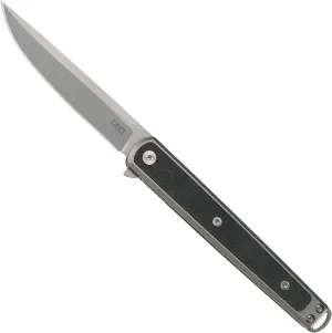 CRKT SEIS EDC Folding Pocket Knife: Gentleman's Knife, Everyday Carry, Liner Lock, Glass Reinforced Nylon Handle with Deep Carry Pocket Clip 7123