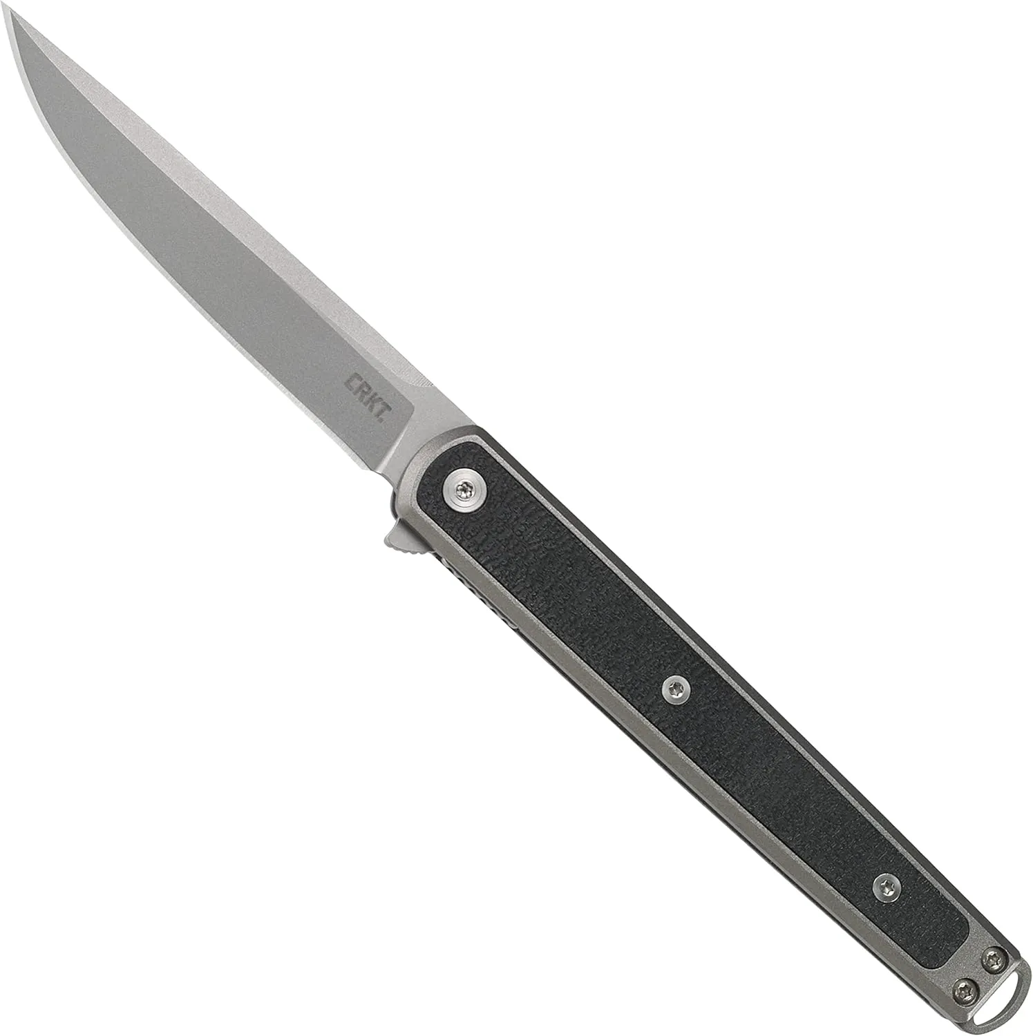 CRKT SEIS EDC Folding Pocket Knife: Gentleman's Knife, Everyday Carry, Liner Lock, Glass Reinforced Nylon Handle with Deep Carry Pocket Clip 7123
