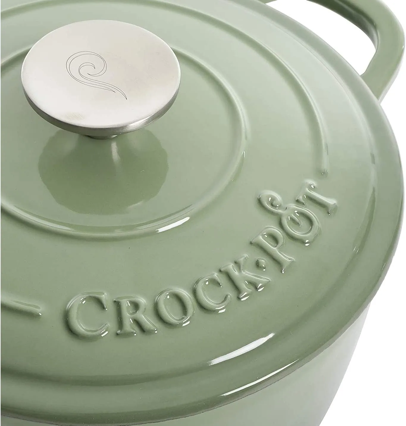 Crock-Pot Artisan Round Enameled Cast Iron Dutch Oven, 3-Quart, Pistachio Green