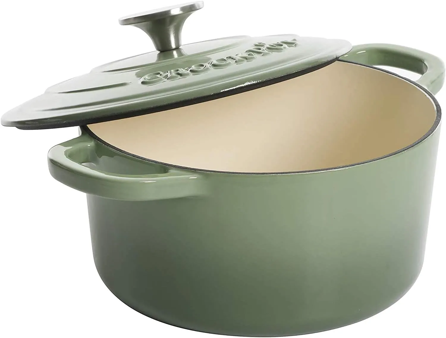 Crock-Pot Artisan Round Enameled Cast Iron Dutch Oven, 3-Quart, Pistachio Green