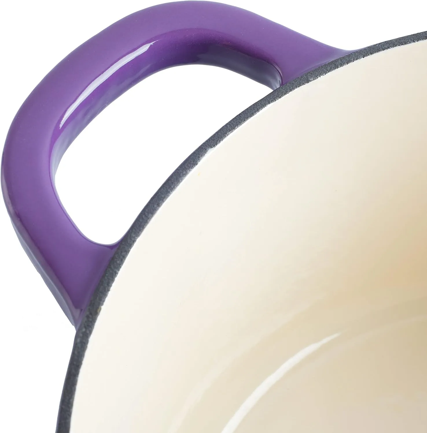 Crock-Pot Artisan Round Enameled Cast Iron Dutch Oven, 7-Quart, Lavender Purple