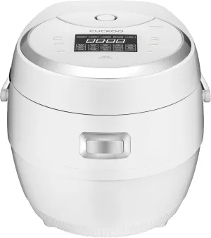 CUCKOO CR-1020F | 10-Cup (Uncooked) Micom Rice Cooker | 16 Menu Options: White Rice, Brown Rice & More, Nonstick Inner Pot, Designed in Korea | White (Renewed)