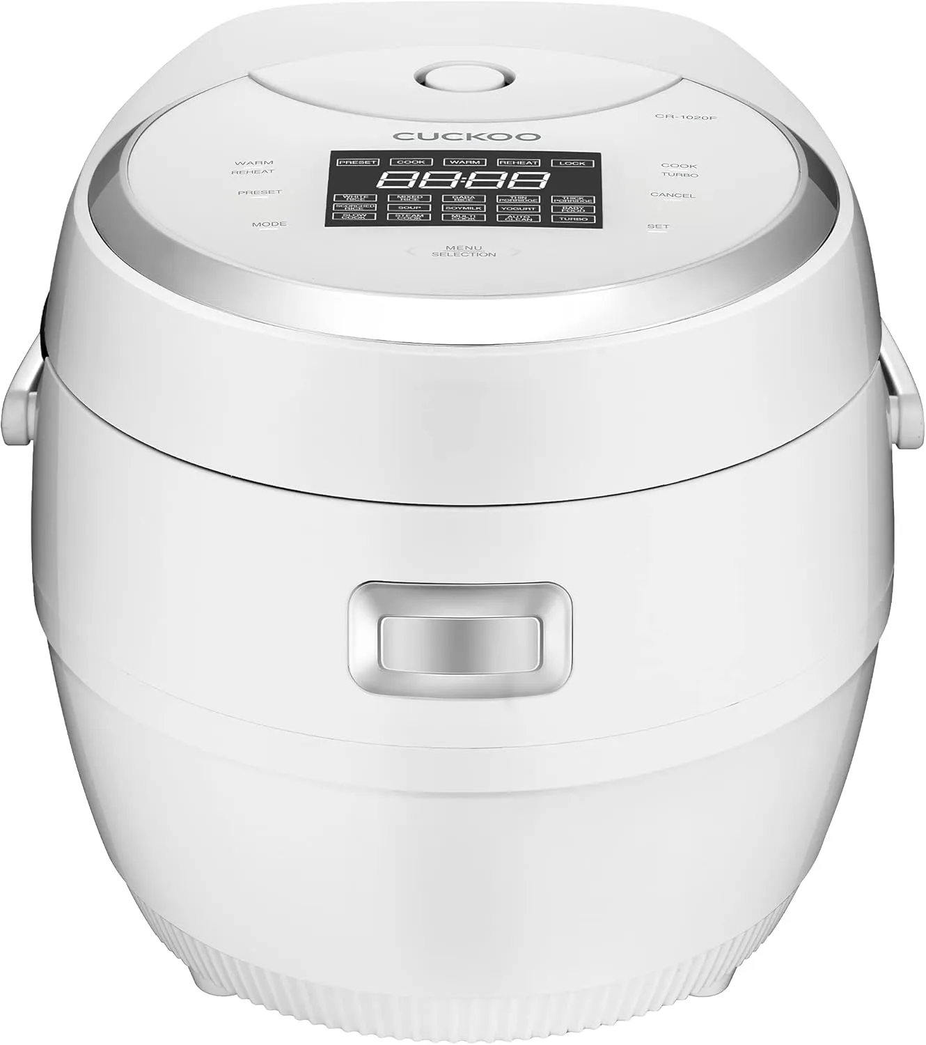 CUCKOO CR-1020F | 10-Cup (Uncooked) Micom Rice Cooker | 16 Menu Options: White Rice, Brown Rice & More, Nonstick Inner Pot, Designed in Korea | White (Renewed)