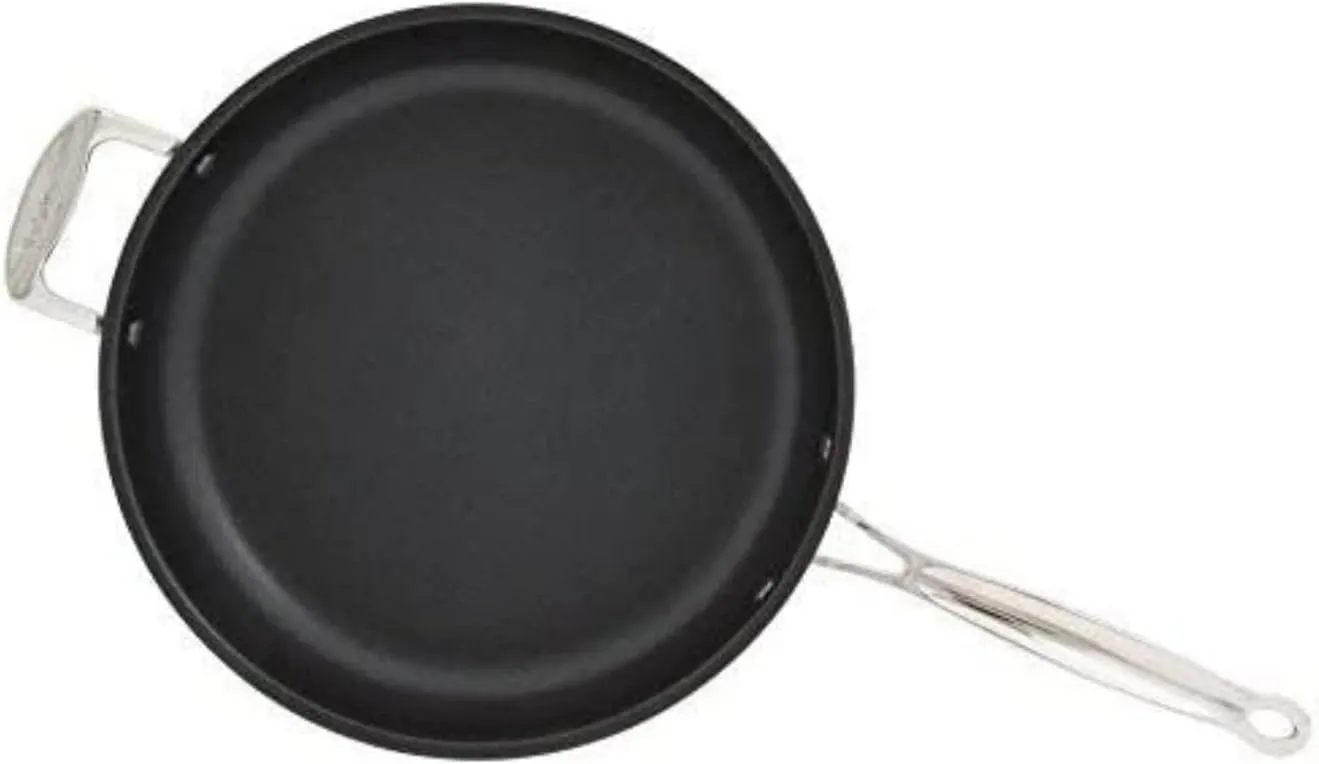 Cuisinart 722-30HNS Chef's Classic Stainless Nonstick 12-Inch Open Skillet with Helper Handle