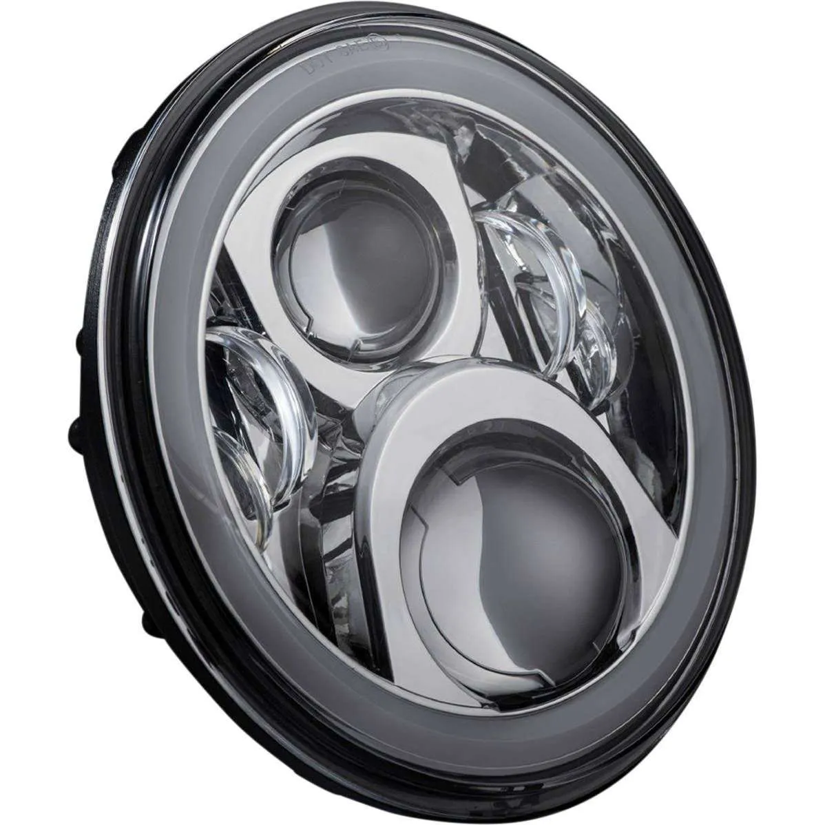 Custom Dynamics 7" LED Halo Headlamp with Harness Adapter