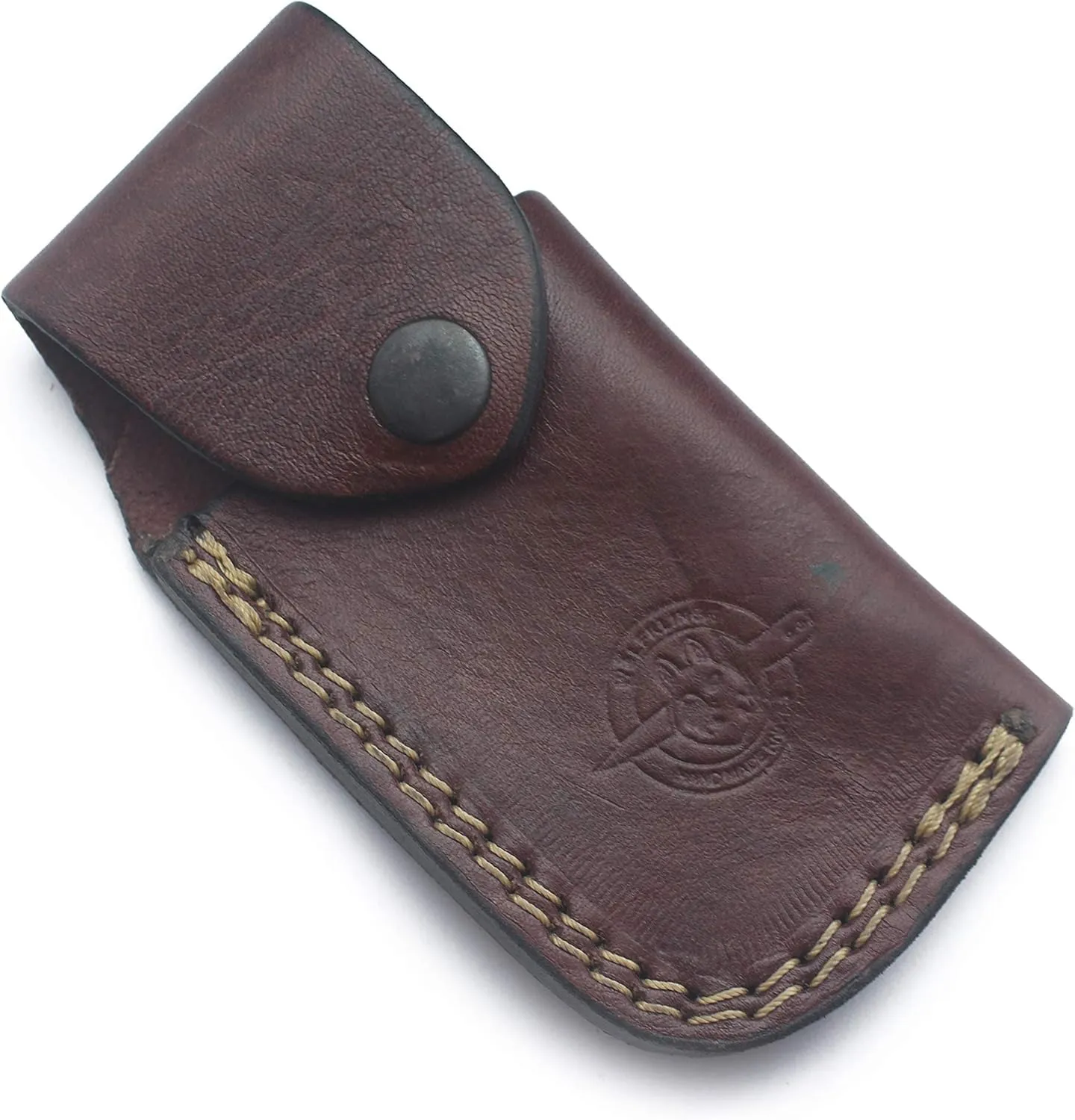 Damascus Folding Tactical Knife – Best Choice for EDC, Hunting, Survival, Camping, and Skinning – Full Tang Micarta Handle & Handcrafted Leather Sheath – Ultimate Gear for Men and Women (DCF21-25)