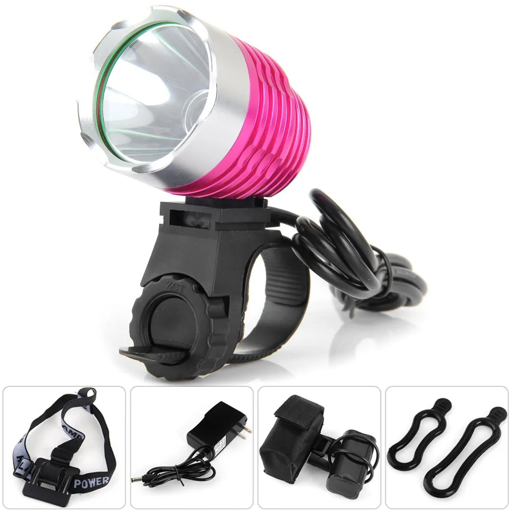 Dark Knight K1A Cree XML-U2 LED Headlight 6 Modes Headlamp Bicycle Light - 1200LM 7000K