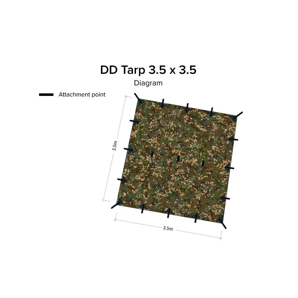 DD Hammocks 3.5 x 3.5 Tarp - MC