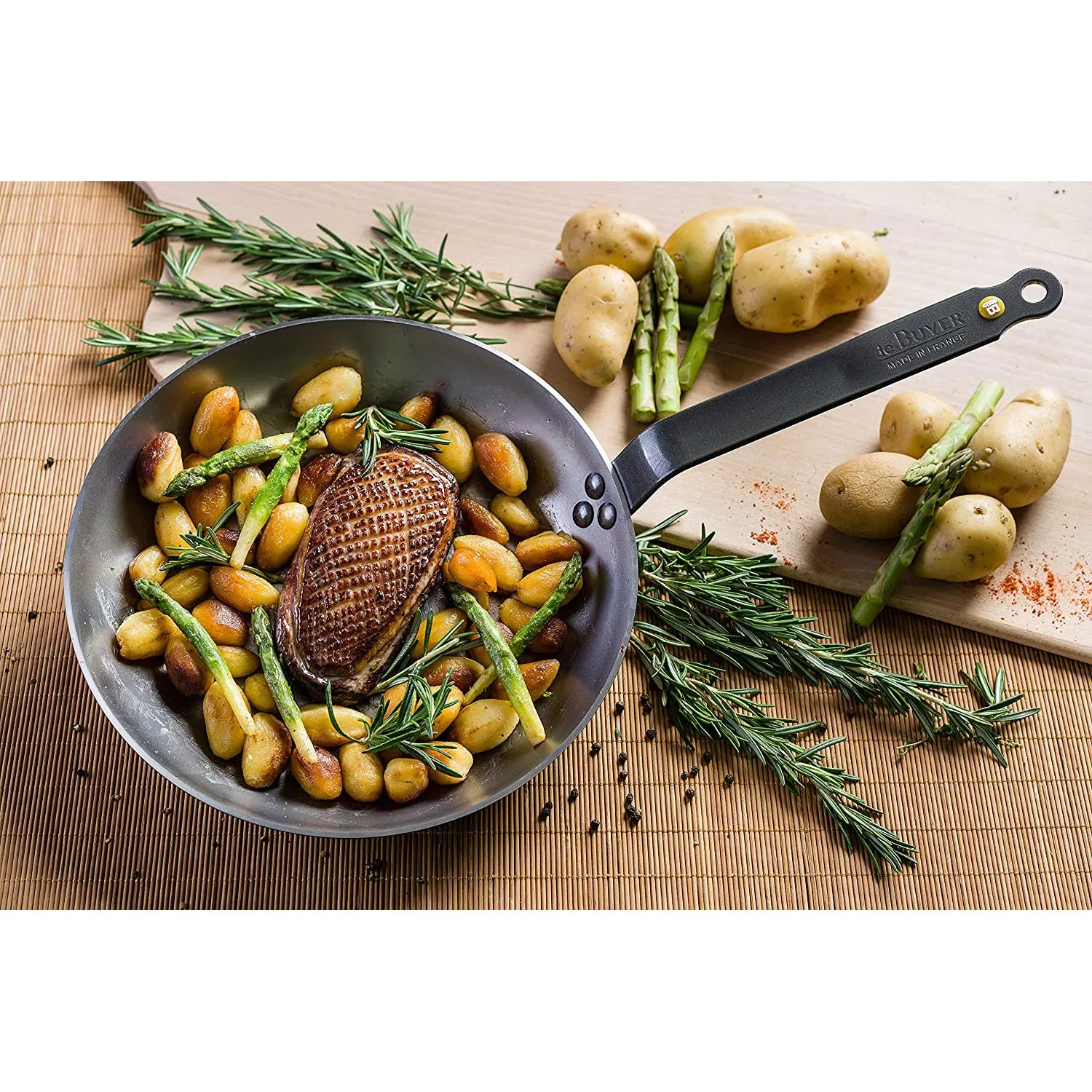 de Buyer Carbon Steel Frypan - Mineral B Element